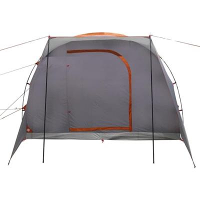 Autotent 2-persoons waterdicht grijs en oranje