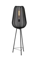 Light & Living Vloerlamp 'Plumeria' 132cm, kleur Zwart - thumbnail