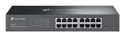 TP-Link ES216G netwerk-switch Managed Gigabit Ethernet (10/100/1000) Zwart TP-Link ES216G netwerk-switch Managed Gigabit Ethernet (10/100/1000) Zwart