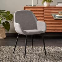 Kave Home Eetkamerstoel 'Konna', kleur Grijs - thumbnail