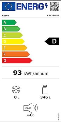 Bosch KSV36VLDP Koelkast zonder vriesvak Zilver Bosch KSV36VLDP Koelkast zonder vriesvak Zilver