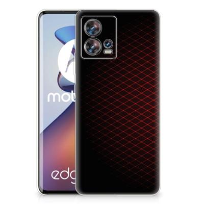 Motorola Edge 30 Fusion | TPU bumper | Geruit Rood