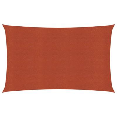 VidaXL Zonnezeil 160 g/m² 4x7 m hdpe terracottakleurig