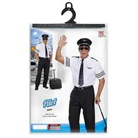 Pilotenshirt met stropdas en pet - thumbnail