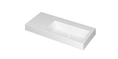 Wastafel INK Momento 1000x450x90 mm Mat wit 3421338 Wastafel INK Momento 1000x450x90 mm Mat wit 3421338