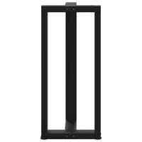 Bartafelpoten 2 st T-vormig 40x35x(90-91) cm staal zwart - thumbnail