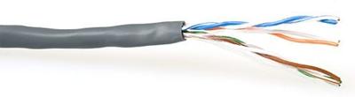 ACT CAT5E U/UTP PVC massief grijs 500 m
