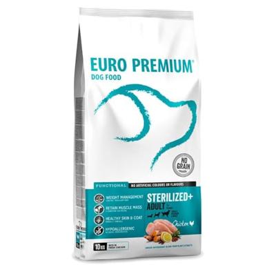 Euro Premium Grainfree Adult Sterilized+ Chicken & Potatoes hondenvoer 2 x 10 kg