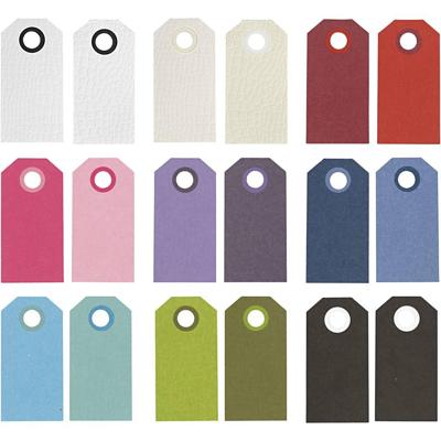 Creativ Company Manilla-labels, afm 6x3 cm, 250 gr, diverse kleuren, 30x10 stuk/ 1 doos Creativ Company Manilla-labels, afm 6x3 cm, 250 gr, diverse kleuren, 30x10 stuk/ 1 doos