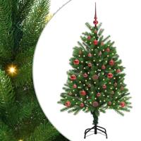 VidaXL Kerstboom met 150 led met standaard groen 120 cm pe - thumbnail