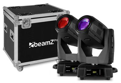 Beamz Tiger 17R moving head 350W - set van 2 in case