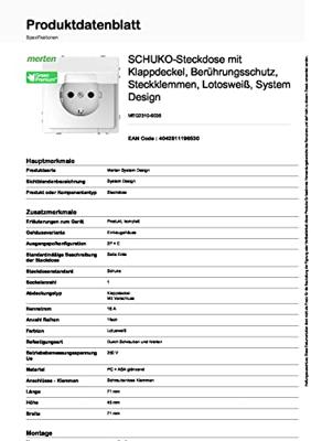 Merten MEG2310-6035 Wandcontactdoos System Design Wit 1 stuk(s)