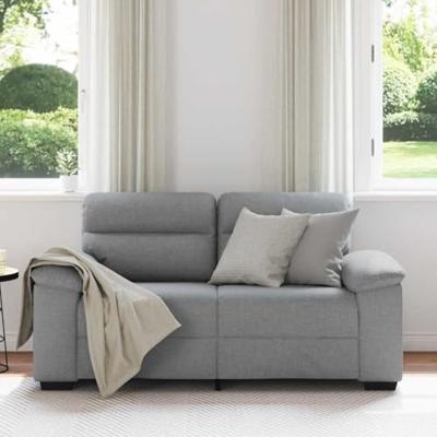 2-zitsbank 120 cm stof lichtgrijs