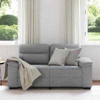 2-zitsbank 120 cm stof lichtgrijs - thumbnail