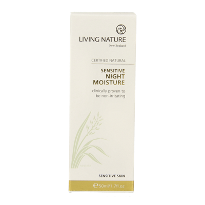 Living Nature Nachtcreme gevoelige huid 50 Milliliter