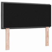 LED Hoofdbord met LED -striplichten Donkergrijs 80 cm Stof - thumbnail