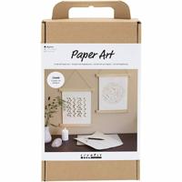 Creativ Company Hobbyset papierkunst, papieren hangers, off white, 1 doos - thumbnail