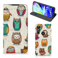 Motorola Moto G8 Power | Hoesje maken | Vrolijke Uilen - thumbnail