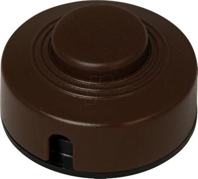 Kopp 191852084 Voetschakelaar Met trekonlasting Bruin 1x uit/aan 2 A 1 stuk(s)