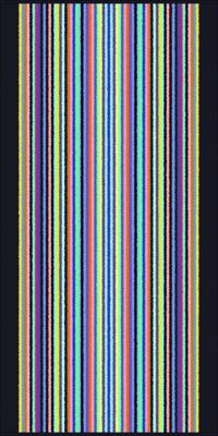 Cawö Cawö Remake 2022 anthraciet-multicolor Douchlaken 70x140