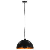 VidaXL Plafondlampen 2 st halfrond e27 40 cm zwart en goudkleurig - thumbnail