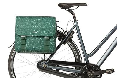 Basil Dubbele fietstas flair mik 35 liter 15 x 35 x 31 cm (2x) - groen
