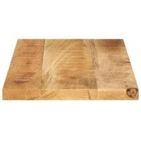 Tafelblad rechthoekig 40x20x2,5 cm massief ruw mangohout - thumbnail