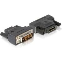 Delock 65024 DVI / HDMI Adapter [1x DVI-stekker 24+1-polig - 1x HDMI-bus] Zwart - thumbnail