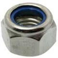 Zelfborgende zeskantmoer, M5, Gegalvaniseerd staal (10st) - thumbnail