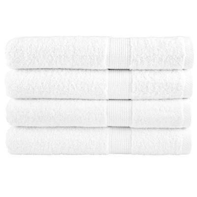 VidaXL Handdoeken solund 4 st 600 g/m² 100x200 cm wit