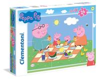 Clementoni maxi puzzel peppa pig, 24st. - thumbnail