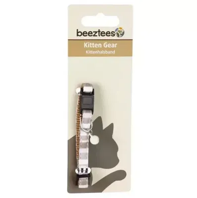 Beeztees Kittenbandje Joy Beige 14-23cm 8mm