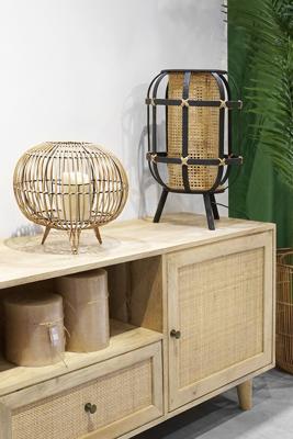 Bureaulamp DKD Home Decor Zwart Bruin Koloniaal 220 V 50 W (31 x 31 x 51 cm)