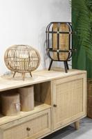 Bureaulamp DKD Home Decor Zwart Bruin Koloniaal 220 V 50 W (31 x 31 x 51 cm) - thumbnail