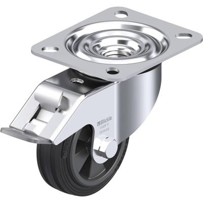 Blickle LE-VPP 80G-FI Zwenkwiel met rem Wieldiameter: 80 mm Draagvermogen (max.): 50 kg 1 stuk(s)