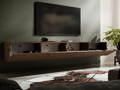 Tv-meubel KINGSTON 2 klapdeuren 210 cm walnoot Tv-meubel KINGSTON 2 klapdeuren 210 cm walnoot