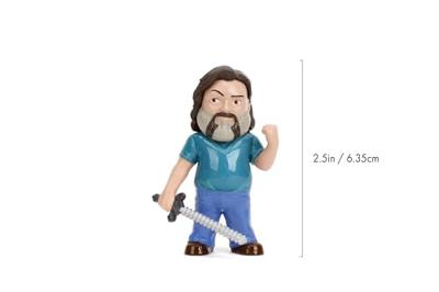 A Minecraft Movie Metalfigs Diecast Mini Figures 4 Pack - Steve, Creeper, Dennis & Malgosha