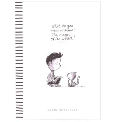 Paperfuel • schetsblok what do you want to draw? 300g a4 40 vellen