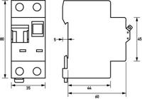 Doepke 09932102 Aardlekschakelaar/zekeringautomaat 1-polig 10 A 0.03 A 230 V - thumbnail