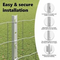 VidaXL Hek met paal zilver 1,2 x 10 m staal - thumbnail