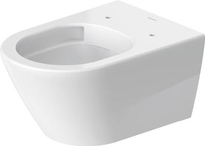 Toilet Duravit D-Neo HygieneGlaze Wand Rimless Diepspoel 54 cm Durafix Hoogglans Wit
