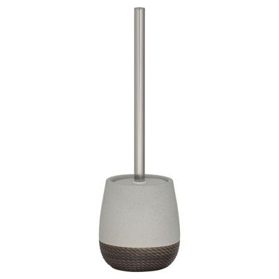 Toiletborstel met houder vrijstaand Sealskin Braid Grijs