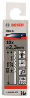 Bosch Accessories 2608585476 2608585476 HSS Metaal-spiraalboor 2.3 mm Gezamenlijke lengte 53 mm Geslepen DIN 338 Cilinderschacht 10 stuk(s) - thumbnail