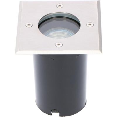 LED Grondspot Vierkant Inbouw - GU10 Fitting - IP67 Waterdicht RVS