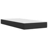 Boxspring met matras kunstleer zwart 90x190 cm - thumbnail