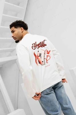 Jorcustom HeartAlwaysWins Longsleeve T-Shirt Heren Wit - Maat L - Kleur: Wit | Soccerfanshop Jorcustom HeartAlwaysWins Longsleeve T-Shirt Heren Wit - Maat L - Kleur: Wit | Soccerfanshop