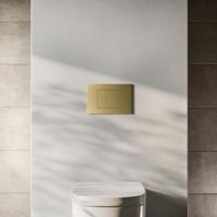 Hotbath Bedieningspaneel Gal t.b.v. Geberit UP320 Geborsteld Messing PVD - thumbnail