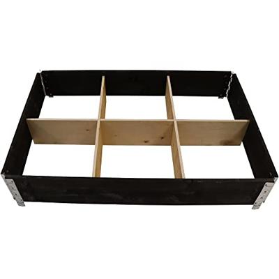 Siena Garden R12001-4BK-GBX Hoogbeet stapelbaar, 120 x 80 x 19,5 cm, zwart 1 stuk(s)