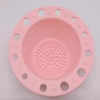 Beauty Tools Silicone Brush Tray Make-up Brush Special Cleaning Bowl (Roze) - thumbnail
