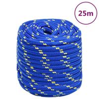 VidaXL Boottouw 18 mm 25 m polypropeen blauw - thumbnail